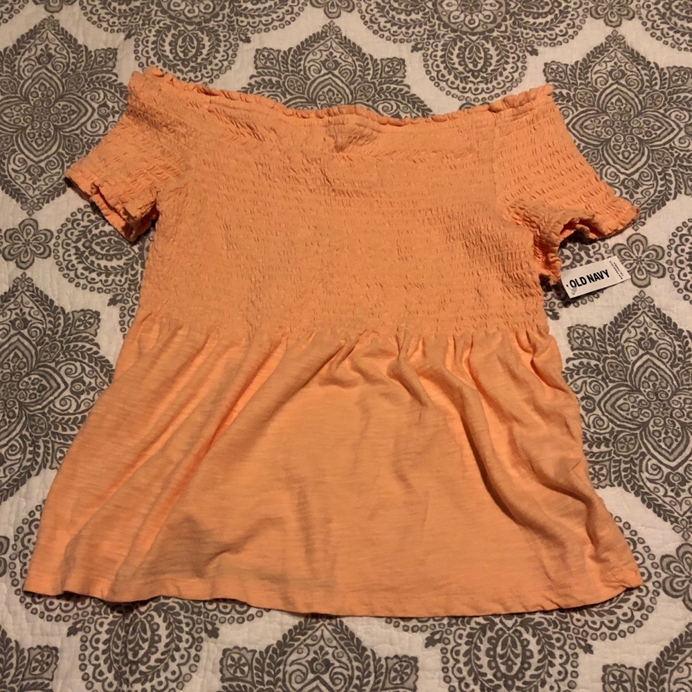 Peach Off the Shoulder Top 🍑
